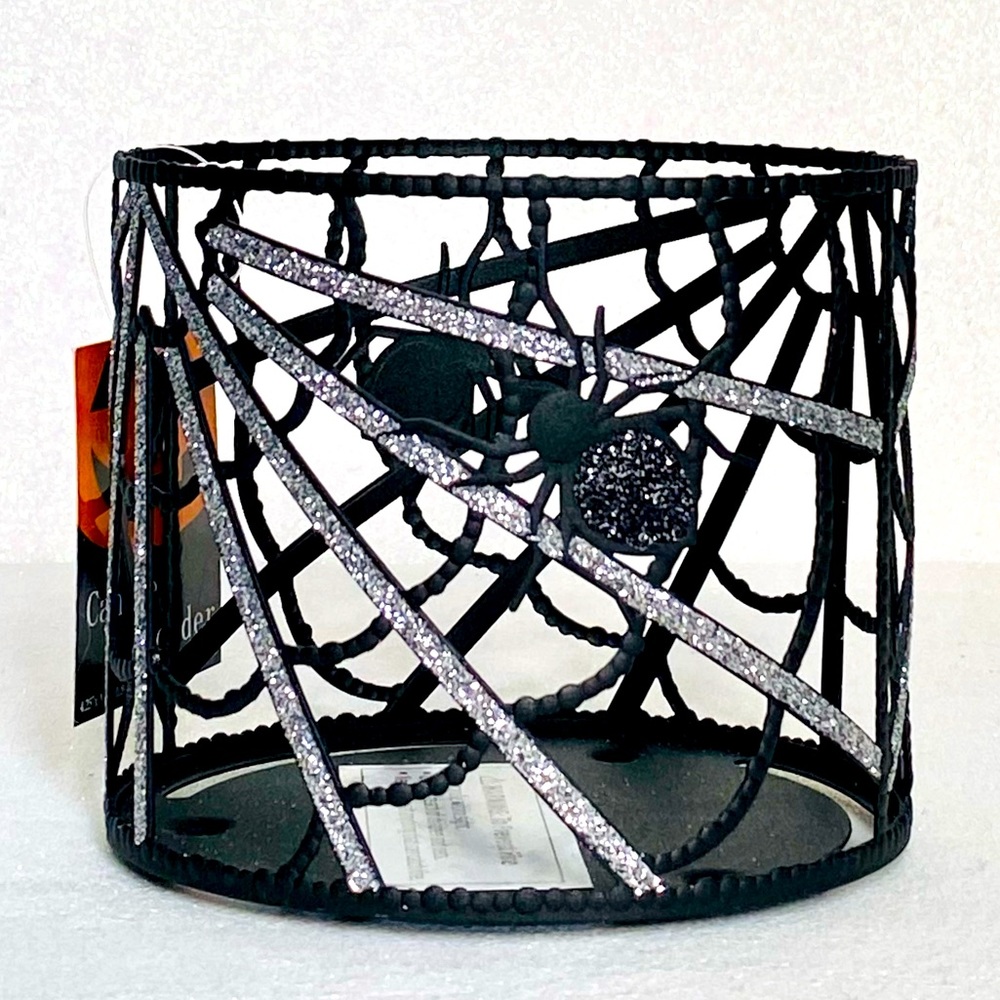 🕷🕸 Sparkly Spider Web Candle Holder! 👻🕸